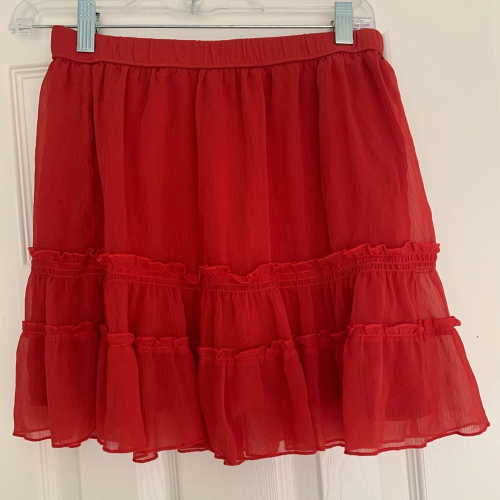 Abercrombie & Fitch red skirt